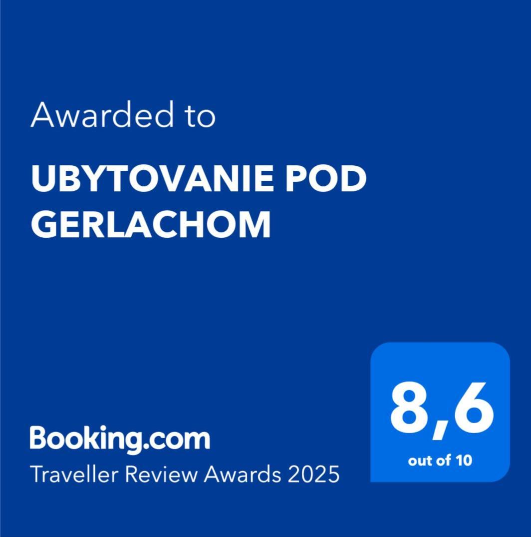 Ubytovanie Pod Gerlachom Vysoké Tatry エクステリア 写真